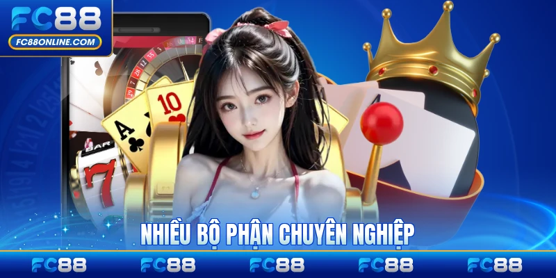 Nhiều bộ phận chuyên nghiệp làm việc tại văn phòng chính hiện nay