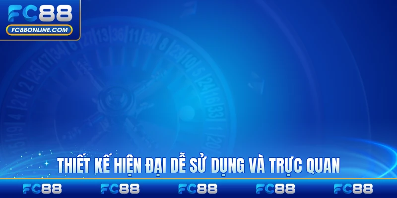 Thiết kế hiện đại dễ sử dụng và trực quan